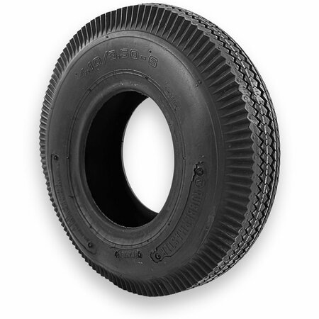 Rubbermaster 4.10/3.50-6 Sawtooth 4 Ply Tubeless Low Speed Tire 450101